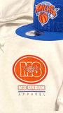 PREMIUM "NEW YORK KNICK WHITE" PULLOVER FLEECE HOODIE (ONLY)