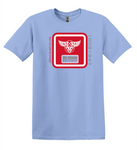 PREMIUM CAROLINA BLUE SHIRT (RED LOGO)