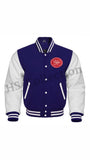 PREMIUM VARSITY LETTERMAN JACKET (NAVY BLUE) S-6X