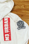 WHITE FULL ZIP UP SWEATSUIT SUIT S-3X