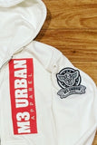 WHITE FULL ZIP UP SWEATSUIT SUIT S-3X