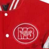 PREMIUM VARSITY LETTERMEN JACKET (RED / WHITE) S - 6X