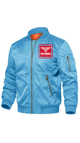 MENS AVIATOR BOMBER JACKET (LIGHT BLUE) S-2X