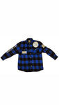 MEN'S PREMIUM BLUE AND BLACK HEAVYWEIGHT LUMBERJACK SHIRT S-4X