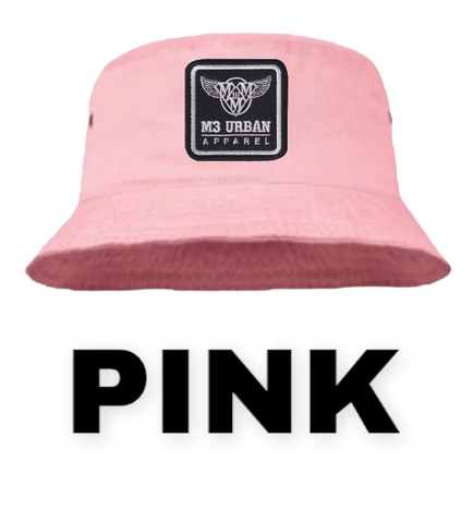 PINK BUCKET HAT (S/M) (L/XL)